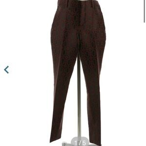 Gucci Geometric Pattern Trouser Pant in Wool Blend Jacquard